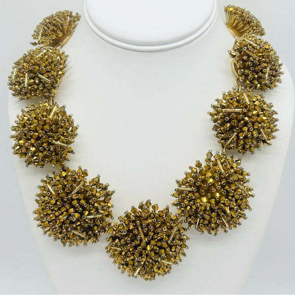 J. Crew Gold Firecracker Necklace - Picture 1 of 4